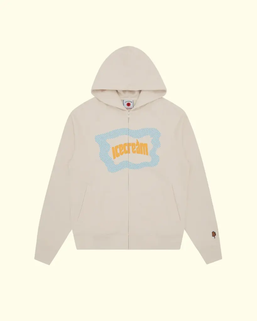 ICECREAM - BLOCK LOGO ZIP THROUGH HOOD (XS)