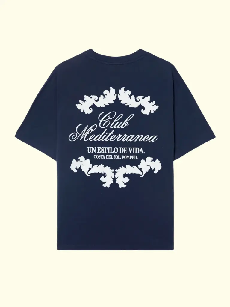 POMPEII - CLUB MEDITERRANEA NAVY BOXY TEE