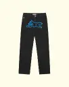 ICECREAM - BLACK RUNNING DOG DOUBLE SCOOP DENIM PANT