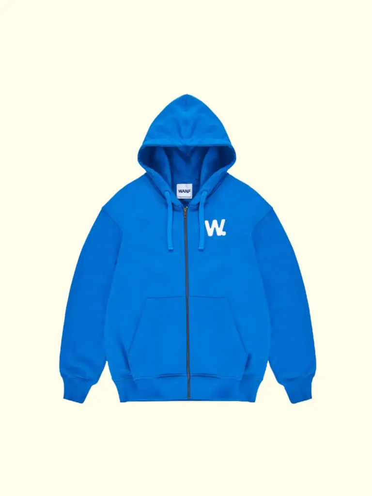 WANF - OFFLINE LOVE ZIP HOODIE BLUE