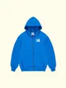 WANF - OFFLINE LOVE ZIP HOODIE BLUE