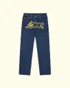 ICECREAM - INDIGO RUNNING DOG DENIM PANTS
