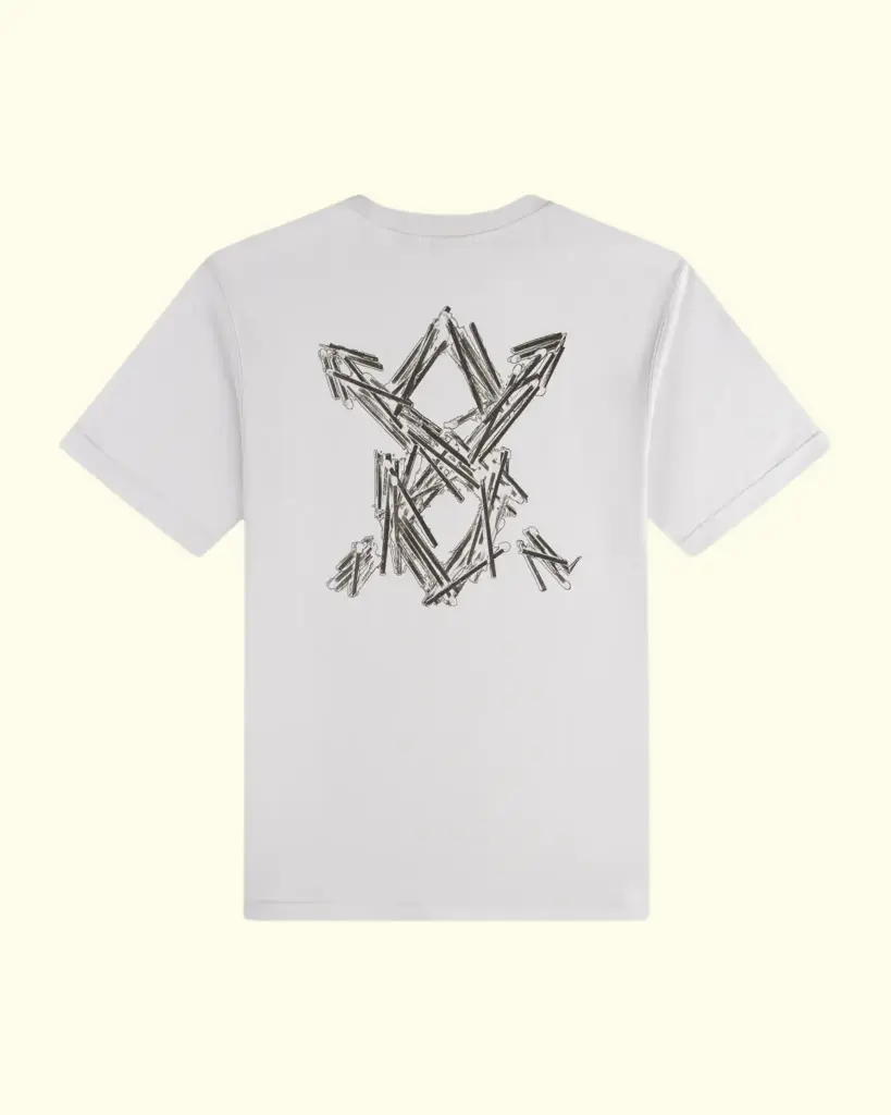 DAILY PAPER - GREY MATCHSTICK SHIELD T-SHIRT
