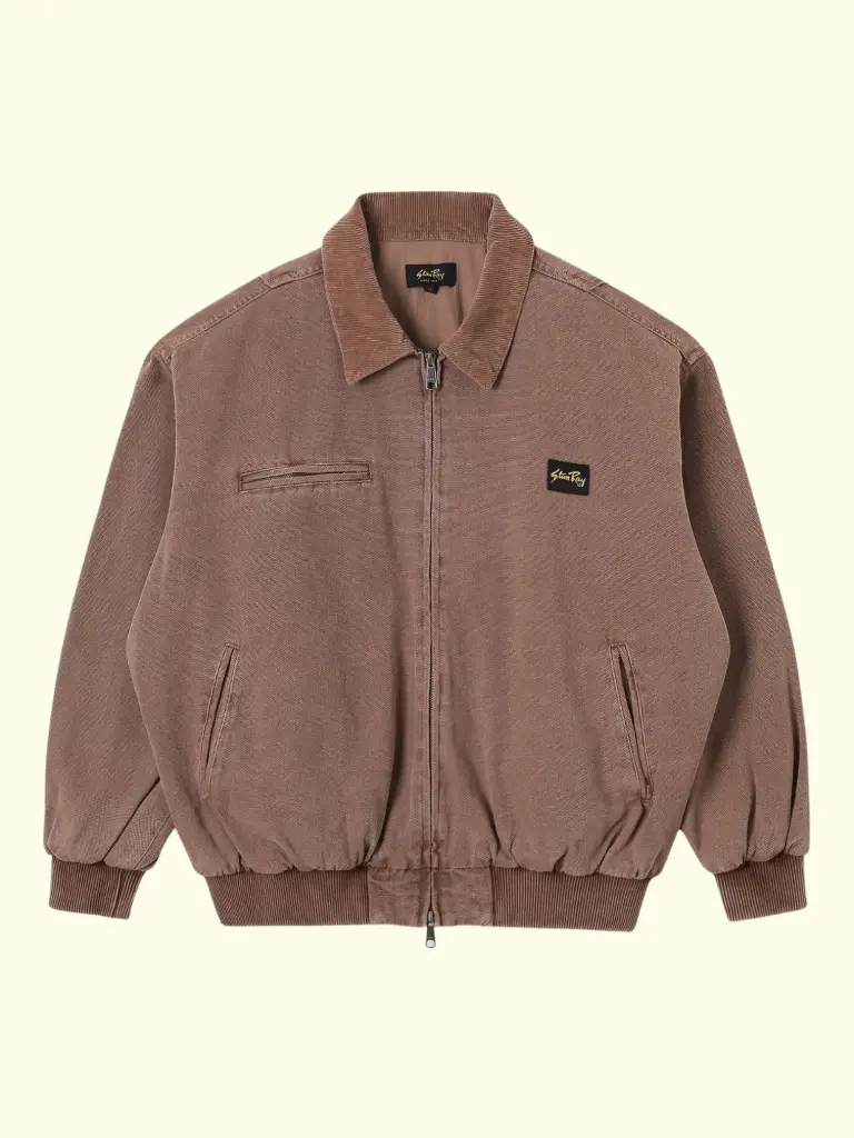 STANRAY - ROUGHNECK COLLARED BOMBER - WASHED ACORN (XS)