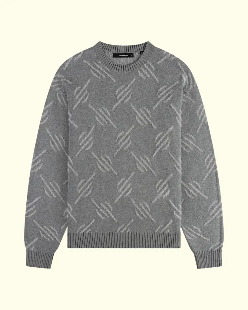 DAILY PAPER - TEVIN MONOGRAM KNIT SWEATER