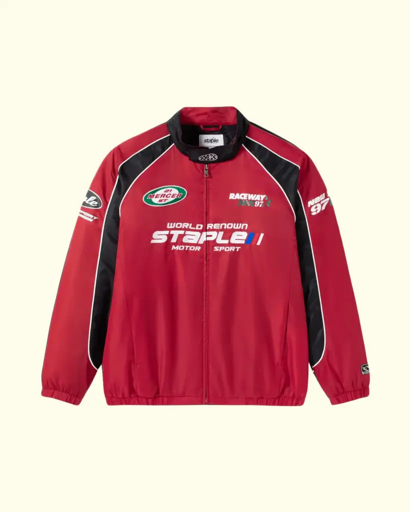 STAPLE - PIT CREW JACKET RED (S)