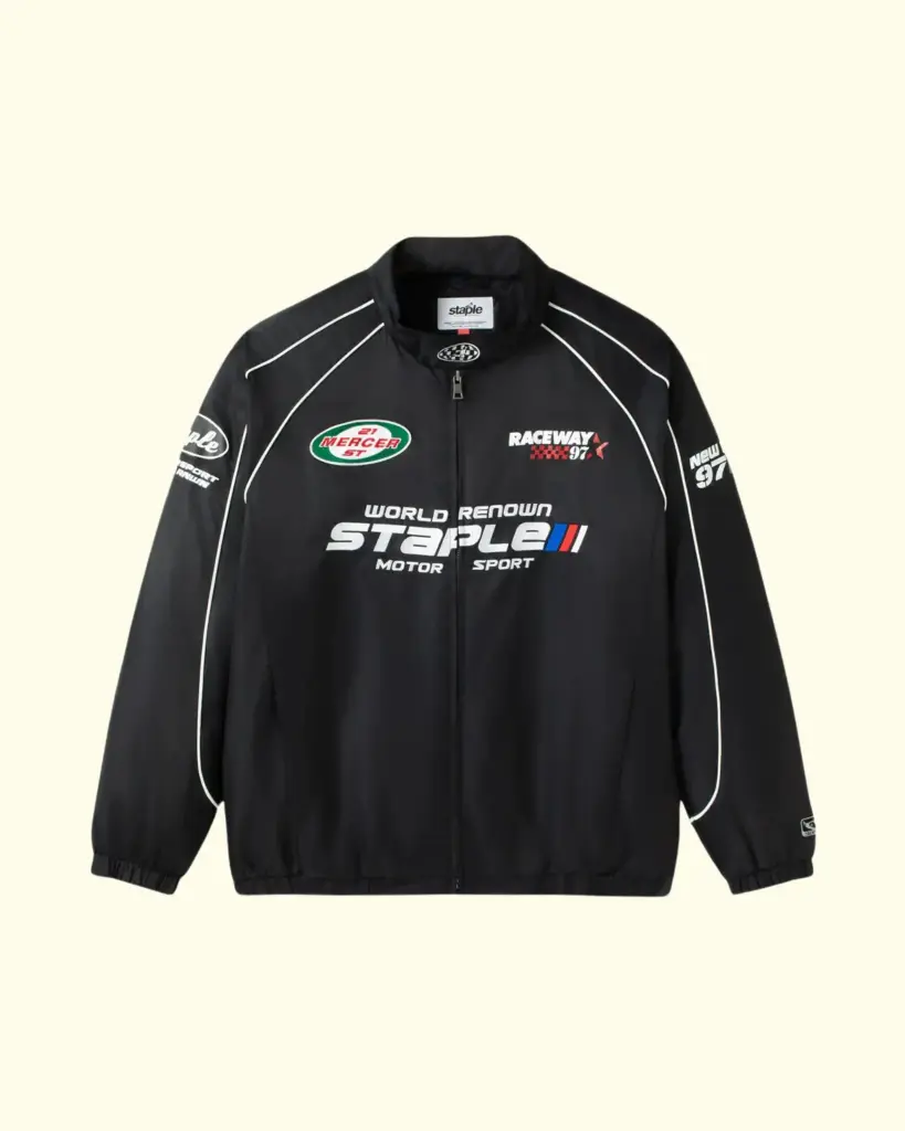 STAPLE - PIT CREW JACKET BLACK (S)