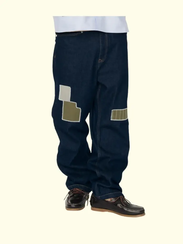 WANF - SASHIKO DENIM PANTS