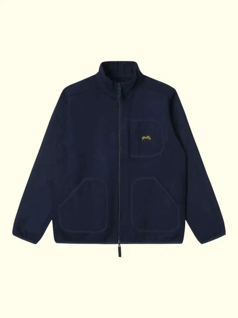 STANRAY - WOOL FLEECE JACKET - NAVY HEATHER (S)