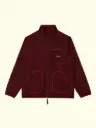 STANRAY - WOOL FLEECE JACKET - DARK RED HEATHER