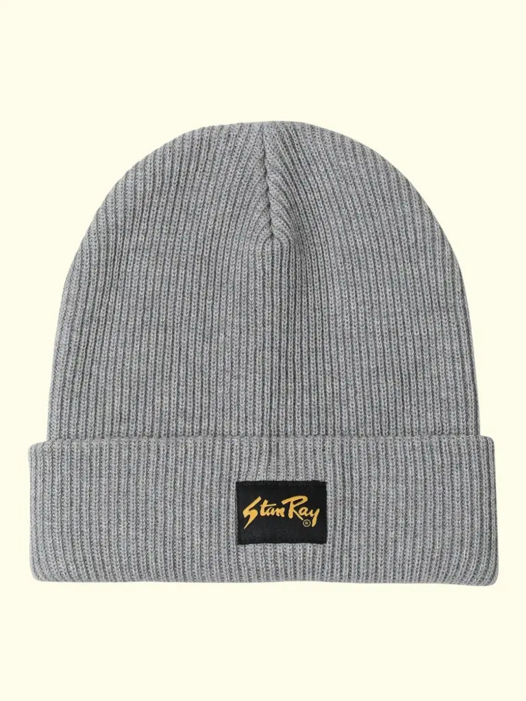 [STR-HAT-AW25-001] STANRAY - FOLD BEANIE - GREY HEATHER