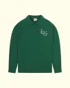 BOUND - TEXTURED POLO SWEATER - HUNTER
GREEN
