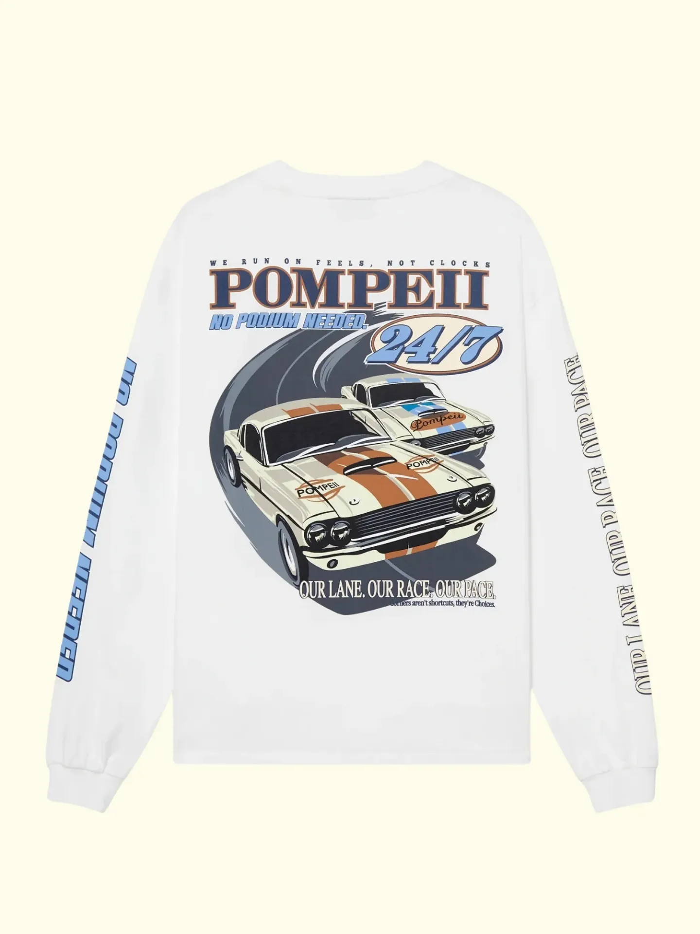 POMPEII - WHAT´S THE RUSH WHITE TEE (S)