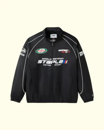 [STP-JCK-AW25-001] STAPLE - PIT CREW JACKET BLACK