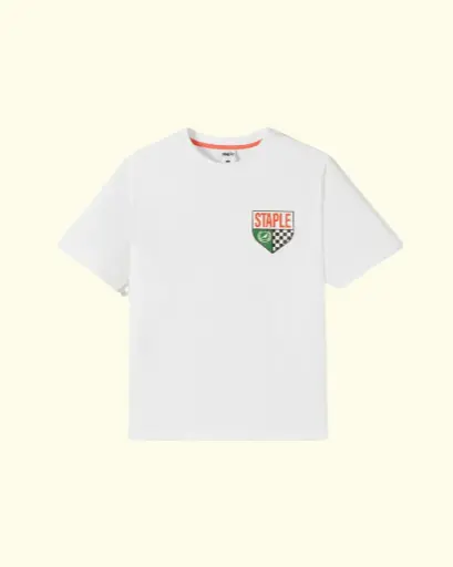 [STP-TSH-AW25-001] STAPLE - WHITE SPONSORS TEE