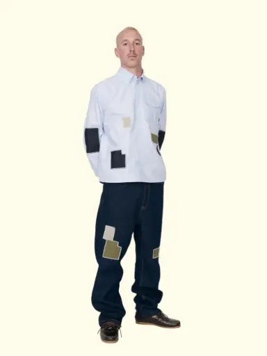 [WNF-SHI-AW25-001] WANF - SASHIKO PATCH SHIRT