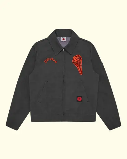 [ICM-JCK-PF25-001] ICECREAM - CONE PATCH WORK JACKET
