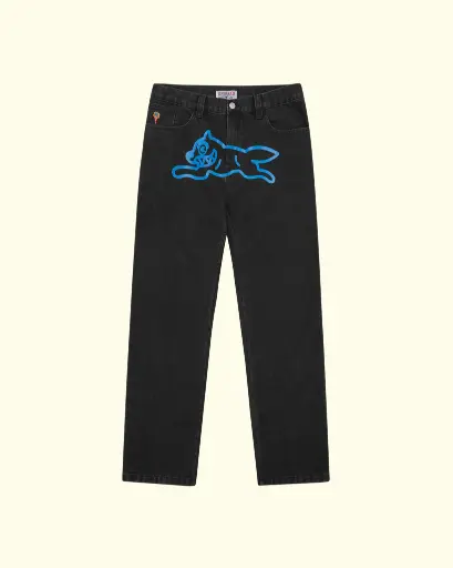 ICECREAM - BLACK RUNNING DOG DOUBLE SCOOP DENIM PANT