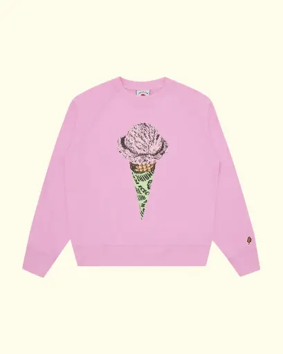 [ICM-CRW-PF25-001] ICECREAM - CONE CREWNECK
