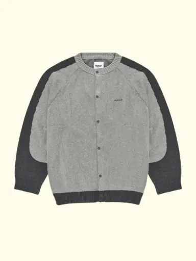 [WNF-KNT-SS25-002] WANF - OFFICE GREY CARDIGAN