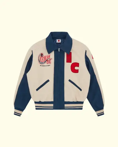 [ICM-JCK-AW25-001] ICECREAM - CHECKOUT VARSITY JACKET