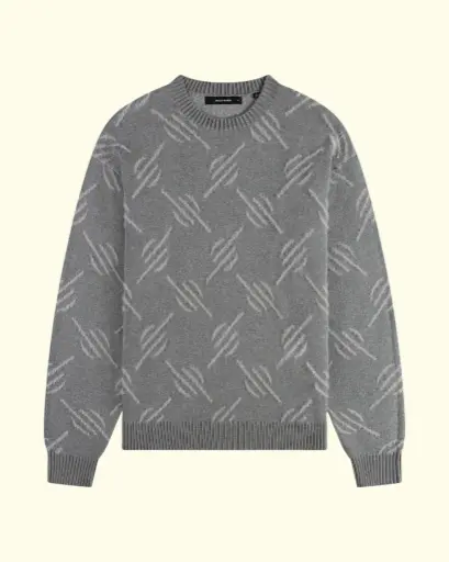 [DLP-KNT-AW25-001] DAILY PAPER - TEVIN MONOGRAM KNIT SWEATER